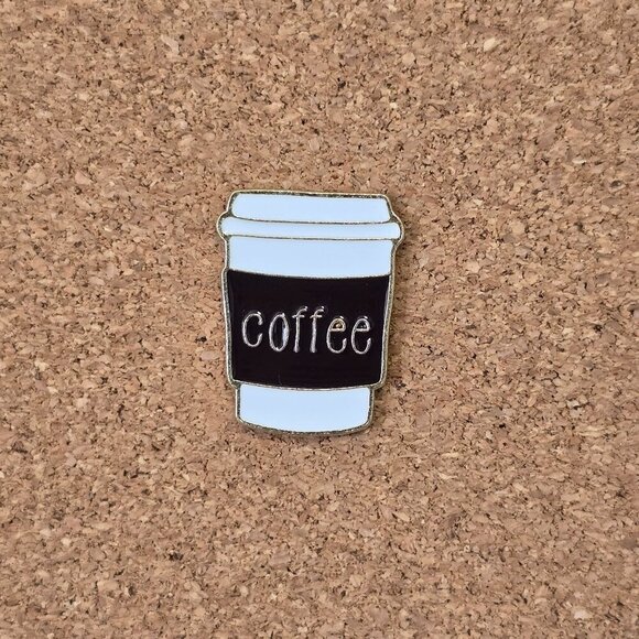 Source Unknown Jewelry - Coffee Cup Tumbler Enamel Pin Jewelry Brooches